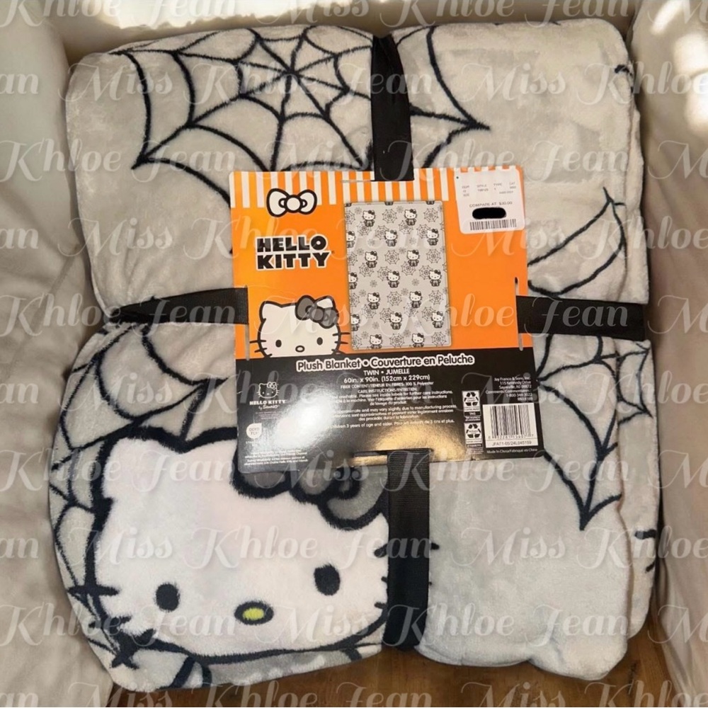 Hello Kitty Skully Throw Blanket